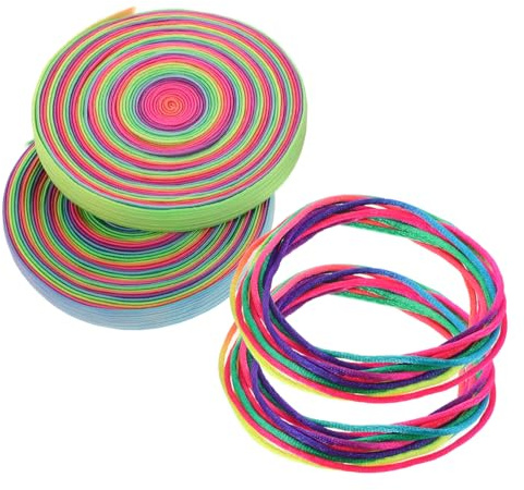 UKCOCO Cuerdas de Saltar de Goma y Algodón para Niños, 4 Piezas Estables y Resistentes Ideales para Ejercicios al Aire Libre y Actividades Físicas