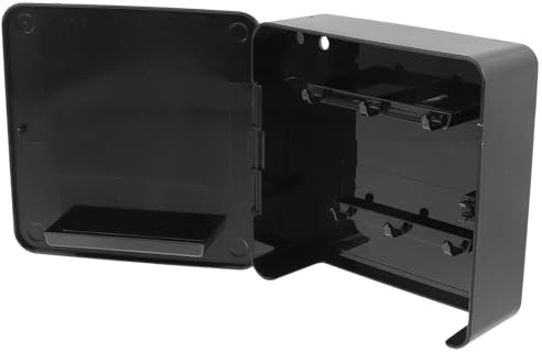 AKOOSY Porte-clés en Plastique Magnétique Mural Noir pour Clés et Lettres | Perçage, Usage Bureau et Boutique, Style Moderne Simple, Aspect Élégant