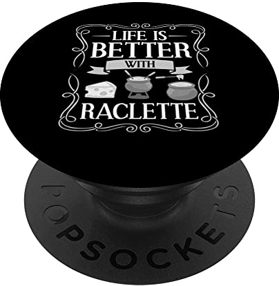 Raclette Cheese Grill Machine Dinner Fondue Recipes PopSockets Swappable PopGrip