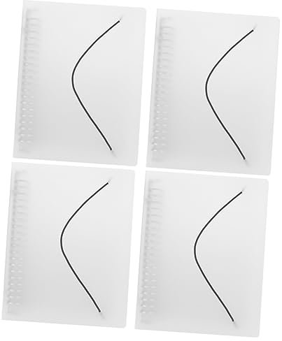 COHEALI 4 Stück aktenkoffer aktentaschen bürobedarf plastiktisch elastic cord wall hanging office supplies mappen Wandmontage caakg schnellhefter zu zerlegen Papierhalter Loseblattbuch a5