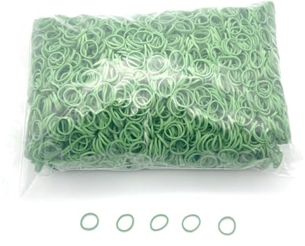 Progom - Elastici in gomma -25 (Ø16) mm x 1,7 mm - Colore verde - sacco da 1 kg