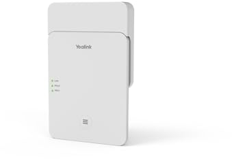 Yealink W75 DECT IP Mini Multi-Cell System – 20 gleichzeitige Anrufe, 3 Basisstationen, 20 Mobilteile, Nahtloses Handover & Roaming, HD-Sprachqualität, PoE-Unterstützung
