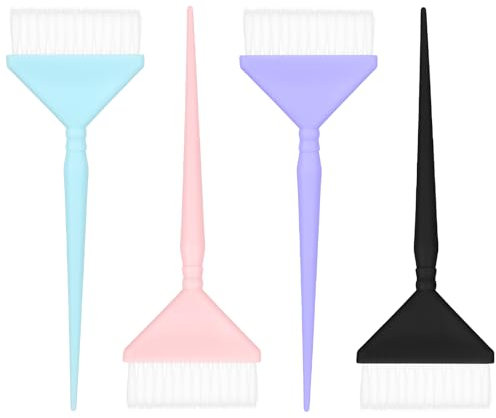 Molain 4 Pack Haare färben Farbe Pinsel Set, klassische Haare färben Pinsel Mehrzweck Haar Farbe Applikator Pinsel für Salon und DIY Home Hair Tinting