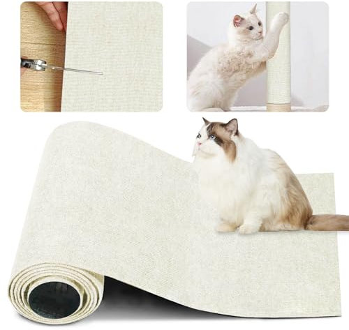 svpfuo 5 Piezas Rascador para Gatos, Protector Sofa Gatos Arañazo, Rascador para Gatos Sofa, Alfombrilla Rascadora Vertical para Gatos Productos para Gatos Alfombrilla Rascadora Autoadhesiva para