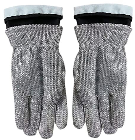 MOLUCKFU Spülhandschuhe Lang Hitzeschutz Küchenhandschuhe Für Abwasch Haushalt Geschirrreinigung Ölresistent Und Strapazierfähig Mittelgroß Anti-verbrennungs-schutz