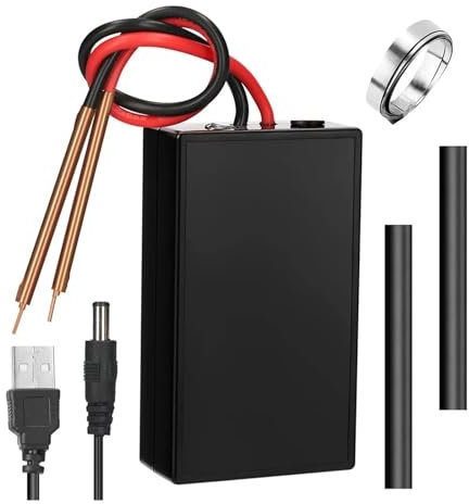 Saldatrice a Punti, Saldatore Mini Touch Stora fai-da-te, 5V 6 velocità regolabile 18650 Batteria agli ioni di litio Kit di strumenti for saldatura a punti Energia domestica Piccolo portatile Handhel