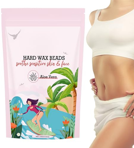 Wachsperlen zur Haarentfernung, Ganzkörperpflege, weiche grobe Wachsperlen für breite Anwendungen, hohe Kostenleistung, 100 g, für Gesicht, Augenbrauen, Bikinizone
