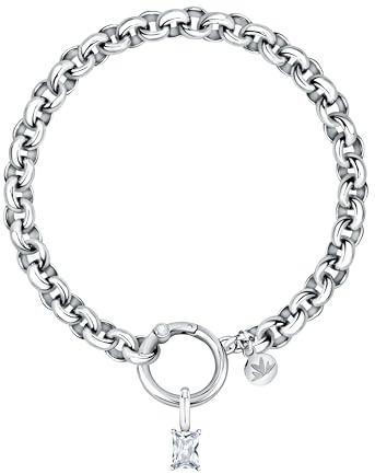 Morellato Bracciale Donna in Acciaio, Zirconi, Collezione DROPS, Punto Luce, Idee Regalo Donna - SCZ1417
