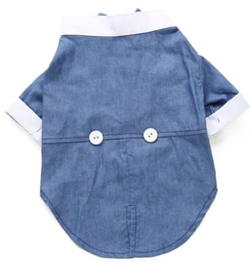 Toyvian Haustier Hundekostüm mit Fliege Blaue Welpen Smokingsuit Komfortable Formelle Hundebekleidung für Besondere Anlässe Wie Hochzeit Party Halloween und Stilvoll