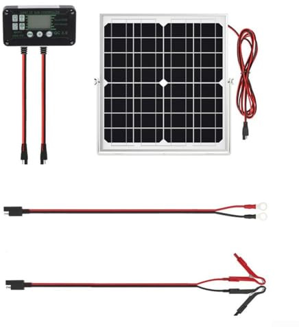 12 V für MPPT Solar-Batterie-Ladegerät mit intelligentem Laderegler für Boote, Autos und Motorräder, maximiert die Erfassung der Solarenergie und schützt die Batterieleistung