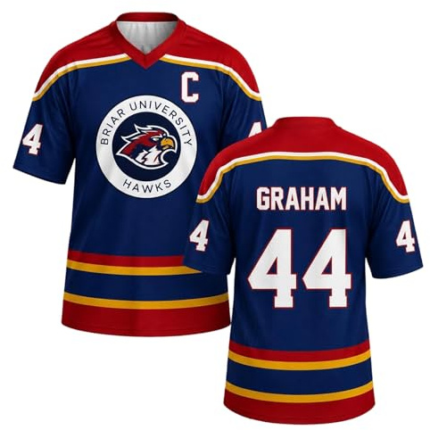 Umiquansome Ice Hockey Jersey Shirt, Di Laurentis 66 / Graham 44 / Logan 22 / Tucker 46 Jersey for Women/Men Unisex Short Sleeve V Neck Sport Ice Hockey Inspired Shirts for Fans