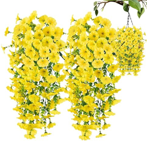 Konstgjorda Petunior Naturtrogna 2 Stycken Faux Blommor Trädsdekoration