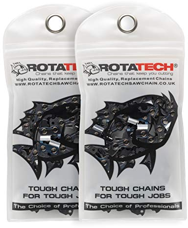 x2 (Two) 14 35cm Genuine Rotatech Chainsaw Saw Chain Fits STIHL 017 MS170 MS171 MS192 MS192T MSE140 MSE170