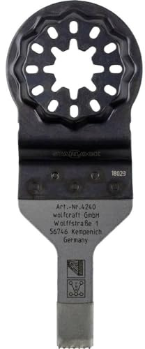 wolfcraft 4240000 - Hoja de sierra de inmersión Expert, BiM, recto, para madera con clavos, metales no férreos, las planchas de placa de yeso