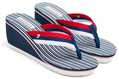 Gioseppo 48666, Sandales Plateforme Femme, Bleu (Marino 000), 38 EU