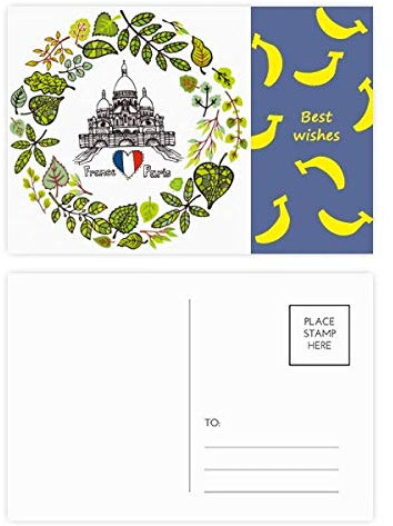 Postkarten-Set Basilique Paris Frankreich, 20 Stück