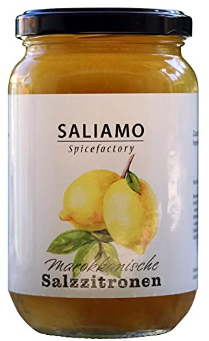 200g Original marokkanische eingelegte ganze Salzzitronen, afrikanische Delikatesse, nordafrikanische Küche, zu Fisch, Hünchen, Fleisch | Saliamo