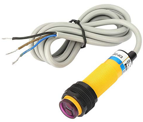 Infrarot-Lichtschranke Lichtschranke Optischer Näherungssensor 10cm Induktiver Abstand Näherungssensor M18 Infrarotstrahl Reflexions-Lichtschranke Sensor 3-Leiter PNP Schließer DC 6-36V