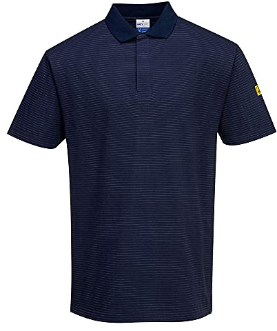 Portwest Antistatik ESD Polo-Shirt, Größe: L, Farbe: Marine, AS21NARL