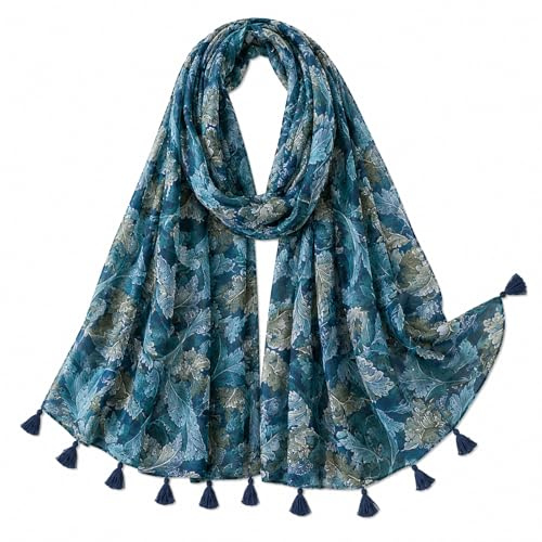 FAIRYGATE Femme Écharpe Châle Etole Hiver Grande Longues Écharpes Foulard en viscose respirante Adorable imprimé pour Femmes et Filles 17229