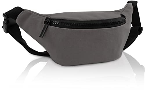 BieFuDan Fanny Pack for Kids,Adjustable Waist Bag for Kids Boys Girls,Cute Fashionable Waist Pack Children's Bum Bag,Sports Workout Traveling Running Carrying Phones Mini Bags (Grey)