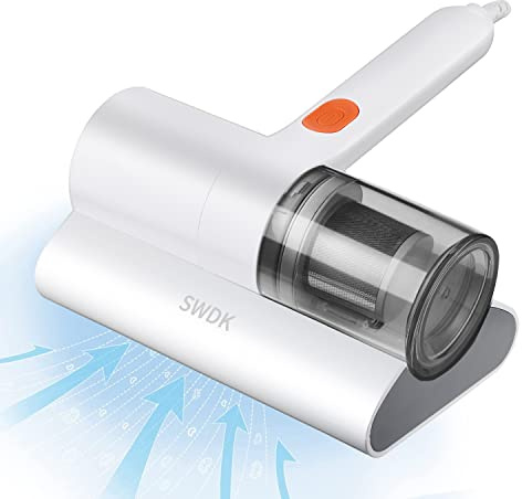 Bed Vacuum Cleaner, Mattress Vacuum Cleaner Powerful Suction, Handheld Couch Cleaner Machine Deep Cleaner for Bed Cleaning, Sheet, Fabric Sofa Vacuuming (White)