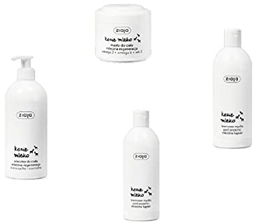 Auto-schmuck ® Ziaja Kosmetik Sets, Gesichtscreme, Tagescreme, Nachtcreme, Augencreme, Gesichtswaschgel, Handcreme, Körperbutter, Körpermilch, Körperbalsam, (Ziegenmilch Korperset)