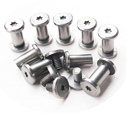 KNIFIUS Taschenmesser Pivot Pins Corby Bolzen, Pack von 10 | Faltmesser, EDC Messermacher, Schraubbefestiger Nieten, DIY Messergriff Studs