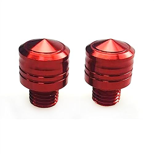 OSTREY Bolzenschraube Motorradspiegel Lenker Rückspiegel Seitenspiegel Mount Adapter Spiegelschrauben Schraube Für Kawasaki Z400 Z650 Z750 Z800 Z250 Z1000XR Z 800 Z 250 (Color : Rosso)