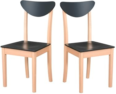 LeafDesign Esszimmerstühle Holz - Esszimmerstuhl 120 kg - Stuhl Buche Massiv - Stühle Esszimmer 2er Set - Holzstuhl - Esstischstühle - Küchenstühle 2er Set