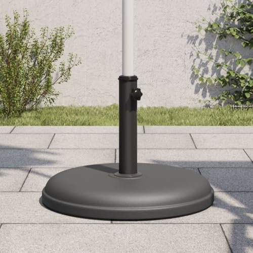 Tidyard Base de Parasol pour mâts Ø32/35/38 mm 15 kg Rond Base de Lestage, Pied de Parasol pour Parasols, Support de Parasol pour Terrasse, Piscine, Patio, Jardin, Balcon Style B