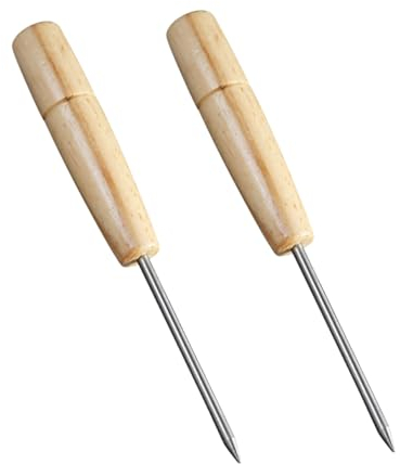 SHOWERORO Eispickel Kaltmeißel Tragbarer Edelstahl-eispickel Eispiton Für Eiswürfel Holzgriff Robust Langlebig