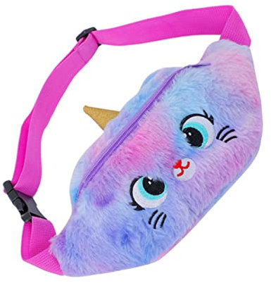 ANDRESLAD Plüsch Kinder Bauchtasche Einhorn Hüfttasche Mädchen Gürteltasche Leicht Für Alltag Reisen Schule