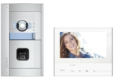 BTICINO, Flex'ONE Video-Set mit Türstation SFERA + ekey-Fingerprint 2-Kanal & Innenstelle CLASSE 300 X13E, optimierte 5MP HQ-Weitwinkel-Farbkamera, ekey-Fingerprint, Smartphone-Anbindung, 905287