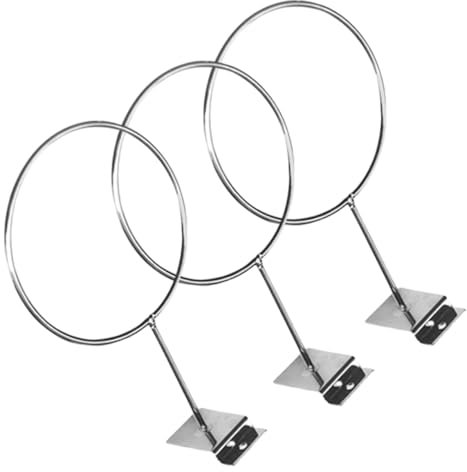 ARTSEWPLY 3pcs Wall Mounted Basketball Display Stand for Football and Volleyball Storage Rack Strong Bearing Capacity for Sports Equipment Organization