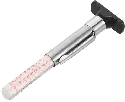TIDTALEO misuratore di profondità del pneumatico profondità del dei pneumatici misuratore digitale di profondità del battistrada attrezzo battistrada profondimetro plastica