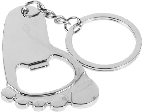 JOINPAYA Portachiavi Apribottiglie Birra 2 Pezzi Design Piedino Compatto Multiuso per Uomo Accessorio Pratico per Cucina Bar Viaggi