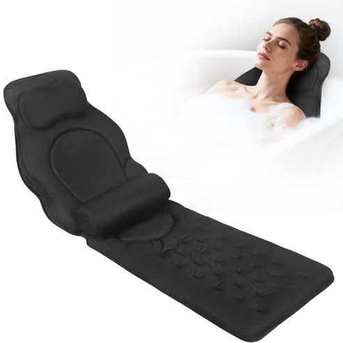 Coussin de bain pour tout le corps, tapis de bain épais avec coussin, coussin de luxe pour baignoire, appuie-tête, cou, épaules, jambes, accessoires de spa de luxe