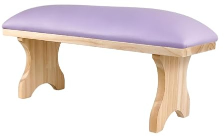 Ｚｉａｌｏｆｉ Nail Armrest Nail Armrest Cushion Manicure Hand Cushion Hand Rest Made of PU Wood with Large Storage Easy to Clean for Nail Salon Home, violet