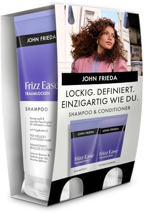 John Frieda Frizz Ease Traumlocken Vorteilsset Shampoo/Conditioner - Inhalt: 1x 250 ml Shampoo, 1x 250 ml Conditioner