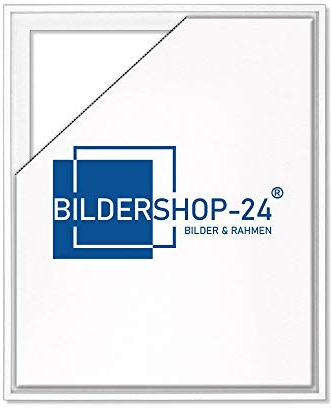 Bildershop-24 Schattenfugenrahmen Hamburg für Leinwände und Keilrahmen 40x50cm Weiß (matt lackiert)