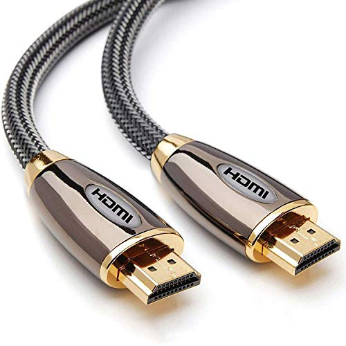 ULTRICS 4K HDMI Cable 5M, Ultra High Speed 18Gbps Nylon Braided HDMI Lead Supports 3D, HDR, eARC, Dolby Atmos, 4K@60Hz, UHD 2160P HD 1080P, HDMI Cord Compatible with PC TV Xbox PS5 (5M)
