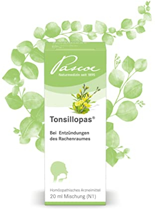Pascoe® Tonsillopas: bei Halsschmerzen, Mandelentzündung & Schluckbeschwerden - lindert bei Erkältungen Entzündungen im Hals - beim 1. Kratzen im Hals - für jede Hausapotheke & Reiseapotheke (20 ml)