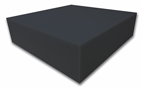 Dibapur ® Akustikpur lisse Noir de Protection acoustique Mousse d'isolation acoustique, 150x200x15cm