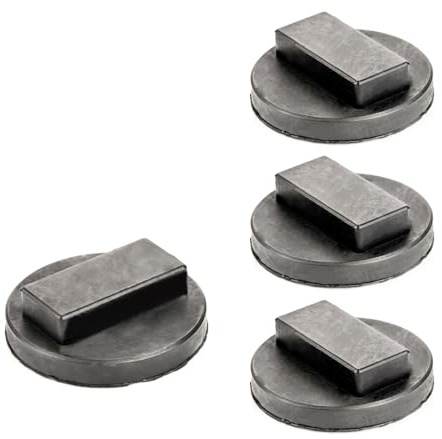 LST Wagenheber Aufnahme (4er Set) Adapter Gummiplatte Hebebühne Gummiblock textilverstärkt Gummiauflage Unterbock Karosserieheber Werkstatt Zubehör kompatibel mit BMW Land Rover Mini Rolls-Royce