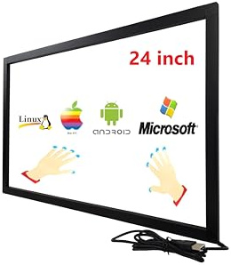 DeYoWo 24 Zoll Infrarot-Touchscreen-Rahmen, IR-Overlay, Panel - Freier Treiber