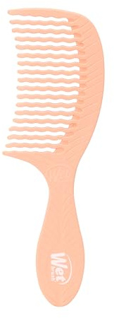 Wet Brush Go Green Coconut Oil Infused Treatment Comb - Wide Tooth Hair Detangler with WaveTooth Design that Gently and Glides Through Tangles - No Split Ends and No Damage