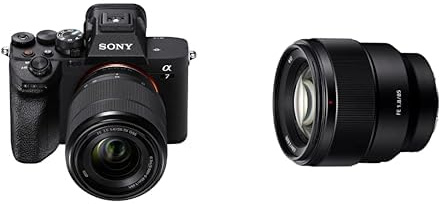 Sony Alpha 7 IV Kit Fotocamera Mirrorless Full-Frame 33 Mp Con Obiettivo Sony 28-70 Mm F3.5-5.6, Nero + Obiettivo SEL85F18