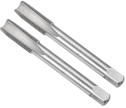 CoCud Filetage Fraisage Tarauds, Métrique M10 x 1 Filetage H2, Haute Vitesse Acier Machine 3 Droites Cannelures Vis Filetage Outil Applications pour Taraudage Perçage machine), 2 pcs