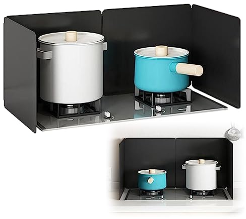 Hoiweqr Protección contra Salpicaduras Plegable, Protección contra Salpicaduras Plegable, Plegabl Protector De Aceite, Estufa De Gas Accesorios Cocina, para Cocinar Y Freír (Size : 60x90x45cm)